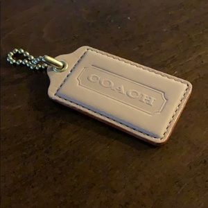 Leather Coach tag